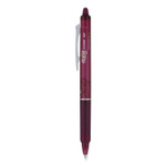 Pilot FriXion Clicker Erasable Gel Pen, Retractable, Fine 0.7 mm, Burgundy Ink, Burgundy Barrel, Dozen View Product Image