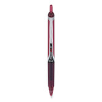 Pilot Precise V5RT Roller Ball Pen, Retractable, Extra-Fine 0.5 mm, Burgundy Ink, Burgundy/Silver Barrel, Dozen (PIL15137) View Product Image