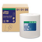 Tork Cleaning Cloth, 12.6 x 13.3, White, 1,100 Wipes/Roll (TRK510105) Product Image 