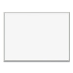 U Brands Magnetic Dry Erase Board with Aluminum Frame, 47 x 35, White Surface, Silver Frame View Product Image