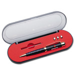 AbilityOne 7520014393397 SKILCRAFT Congressional Laser Liberty Collection Ballpoint Pen, Retractable, Medium 1 mm, Blue Ink, Gray Barrel (NSN4393397) View Product Image