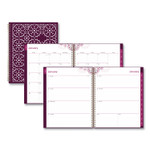 Blue Sky Gili Weekly/Monthly Planner, Gili Jewel Tone Artwork, 11 x 8.5, Plum Cover, 12-Month (Jan to Dec): 2024 View Product Image