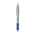 Paper Mate Profile Metal Ballpoint Pen, Retractable, Medium 1 mm, Blue Ink, Silver Barrel, Dozen (PAP2130518) View Product Image