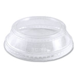 World Centric PLA Clear Cold Cup Lids, Dome Lid, Fits 2 oz Portion Cup and 9 oz to 24 oz Cups, 1,000/Carton (WORCPLCS12SH) View Product Image