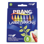 Prang Large Crayons Made with Soy, 8 Colors/Pack (DIXX00900) View Product Image