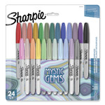 Sharpie Mystic Gems Markers, Fine Bullet Tip, Assorted, 24/Pack (SAN2136727) View Product Image