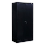 Alera Economy Assembled Storage Cabinet, 36w x 18d x 72h, Black (ALECME7218BK) View Product Image