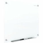 Quartet Infinity Magnetic Glass Dry-Erase Board, White, 48" x 36" - 48" (4 ft) Width x 36" (3 ft) Height - Brilliance White Tempered Glass Surface - Rectangle - Horizontal/Vertical - Magnetic Product Image 