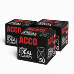 ACCO Ideal Clamps - No. 2 - 100 Sheet Capacity - for Office, Home, School, Document, Paper - Sturdy, Tear Resistant, Bend Resistant, Flex Resistant - Silver Product Image 