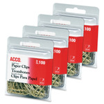 ACCO Gold Tone Paper Clips (ACC72554) View Product Image