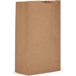 Ajm Packaging Corporation Grocery Bag, 2 lb. 4-3/10"Wx2-2/5"Lx7-4/5"H, 500/PK, Brown (AJMGB02NP5C) View Product Image