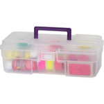 Akro-Mils ProBox Toolbox - External Dimensions: 6" Width x 12" Depth x 4" Height - Latching Closure - Plastic - Clear Product Image 