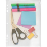 Anglers Zip-All Ring Binder Pockets - For 8" x 10 1/2" Sheet - Ring Binder - Clear - Polypropylene Product Image 