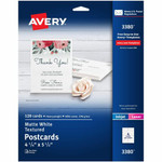 Avery Matte Textured Postcards - 90 Brightness - 4 1/4" x 5 1/2" - 65 lb Basis Weight - 176 g/m² Grammage - Textured Matte Product Image 