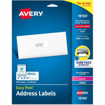 Avery Easy Peel Address Labels - Sure Feed Technology - 1" Width x 2 5/8" Length - Permanent Adhesive - Rectangle - Inkjet, Laser Product Image 