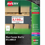 Avery Surface Safe ID Labels - 4" Width x 6" Length - Removable Adhesive - Rectangle - Laser, Inkjet - White Product Image 