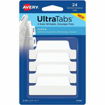 Avery Ultra Tabs Repositionable Margin Tabs - 24 Tab(s) - 6 Tab(s)/Set - Clear Film, White Paper Tab(s) Product Image 