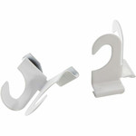 Baumgartens Suspended Ceiling Hooks 2 Pack WHITE (54510) - 30 lb (13.61 kg) Capacity - Durable - 2" Size - for Plant, Sign, Decoration, Office, Classroom, Garage, Home, Cell Phone - White Product Image 