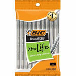 BIC Round Stic Ballpoint Pens - Medium Pen Point - Black Ink Product Image 