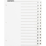 Business Source Table of Content Quick Index Dividers (BSN05857) View Product Image