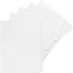 Business Source White Tab Double-reverse Print-on Index (BSN02077) View Product Image