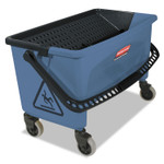 Rubbermaid Commercial Microfiber Finish Bucket, with Lid, 3 gal, Blue (RCPQ930) View Product Image