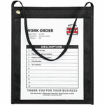 C-Line Fabric Hanging Strap Shop Ticket Holders - 12" Height x 9" Width - Fabric - Clear Product Image 