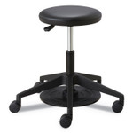 Safco Lab Stool, Backless, Supports Up to 250 lb, 19.25" to 24.25" Seat Height, Black (SAF3437BL) View Product Image