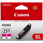 Canon CLI251XLM Original Inkjet Ink Cartridge - Magenta - 1 Each - Inkjet - Magenta Product Image 