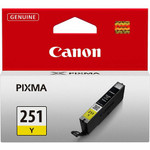 Canon CLI-251Y Original Inkjet Ink Cartridge - Yellow - 1 Each - Inkjet - Yellow Product Image 
