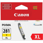 Canon CLI-281XL Original Inkjet Ink Cartridge - Yellow - 1 Each (CNMCLI281XLYW) View Product Image