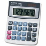 Canon LS82Z Handheld Calculator - Big Display, Large Plastic Keytop - 8 Digits - LCD - Battery/Solar Powered - 0.3" Height x 3.5" Width x 4.4" Depth Product Image 