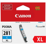 Canon Ink Tank, XL, f/PIXMA TR7520, CYN (CNMCLI281XLCY) View Product Image