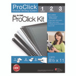 GBC Instant Report Kit, 5/16" Capacity, Clear/Black Cover, Black Spine View Product Image