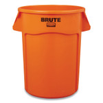 Rubbermaid Commercial Brute Round Container, 44 gal, Plastic, Orange (RCP2119307) View Product Image