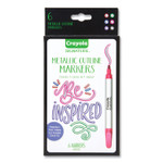 Crayola Signature Metallic Outline Paint Markers, Bullet Tip, Assorted Colors, 6/Pack View Product Image