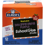 Elmer's Washable School Glue Sticks, 0.24 oz, Applies and Dries Clear