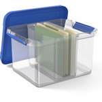 Fellowes Storage Bin,f/Drawers/Plastic Boxes,Letter,9.8"x12"x6.3",CL (FEL0086401) View Product Image