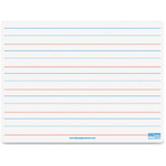 Flipside Products Magnetic Dry Erase Board, 9"x12", Ruled, Red/Blue (FLP10076) View Product Image