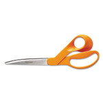 Fiskars Home and Office Scissors, 9" Long, 4.5" Cut Length, Offset Orange Handle View Product Image