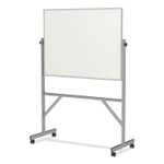 Ghent Reversible Magnetic Porcelain Whiteboard, Satin Aluminum Frame, 53.25 x 72.25, White Surface, Ships in 7-10 Business Days (GHEARM1M134) View Product Image