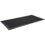 Genuine Joe Versa-Lite Anti-microbial Rubber Mat - Warehouse - 60" Length x 36" Width - Rubber - Black Product Image 