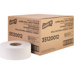 Genuine Joe Bath Tissue Roll,Jumbo,1-Ply,3.63"x1200',8.88"Dia,12/CT, WE (GJO35120012) View Product Image