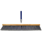 Genuine Joe Floor Sweep - 24" Handle Width x 60" Handle Length - Metal Handle - Gray Product Image 