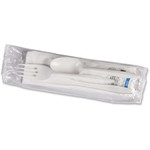 Genuine Joe Napkin S/P Utensil Kit, 250/CT, White (GJO58943) View Product Image