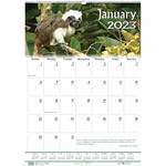 House Of Doolittle Wall Calendar,Wildlife,12-Mth,Jan-Dec,Wire Bound,12"x16-1/2" (HOD3732) View Product Image