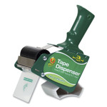 Duck Extra-Wide Packaging Tape Dispenser, 3" Core, For Rolls Up to 3" x 54.6 yds, Green (DUC1064012) Product Image 