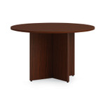 HON Mod Round Conference Table Top, 48" Diameter, Traditional Mahogany (HONTBL48RNDLT1) View Product Image