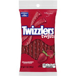 Twizzlers Twists Strawberry Flavored Candy - Strawberry - Low Fat, Trans Fat Free - 7 oz Product Image 