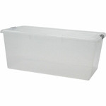 IRIS Clear Storage Boxes with Lids - External Dimensions: 31.5" Width x 17.8" Depth x 13" Height - 22.75 gal - Stackable - Polypropylene - Clear Product Image 